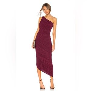 Norma Kamali Diana Gown in Plum